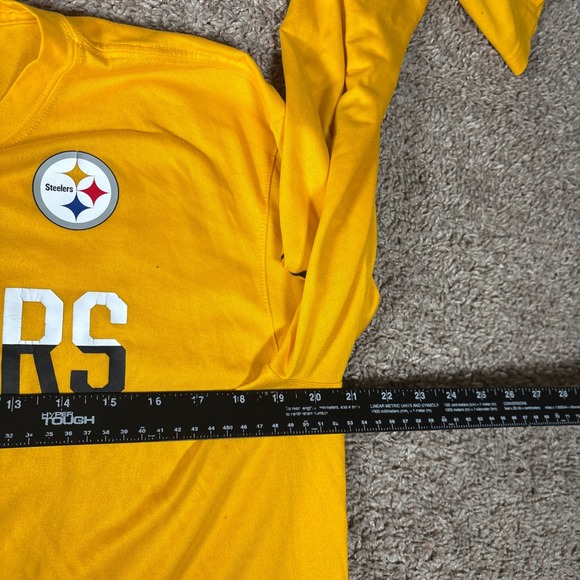 Nike Pittsburgh Steelers NFL Dri-FIT Training Long Sleeve Shirt Yellow Mens L - Picture 5 of 10